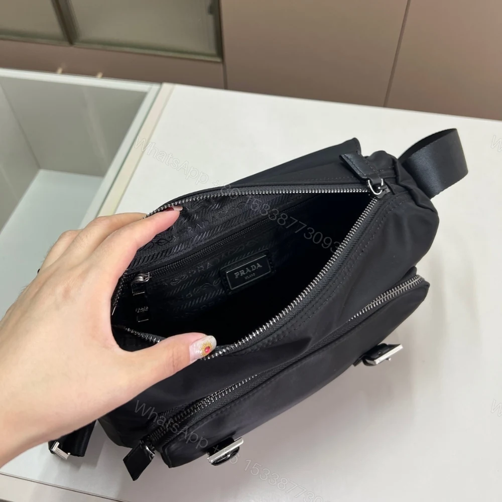 View 7 of Prada Re Nylon Shoulder Bag Black 30Cm