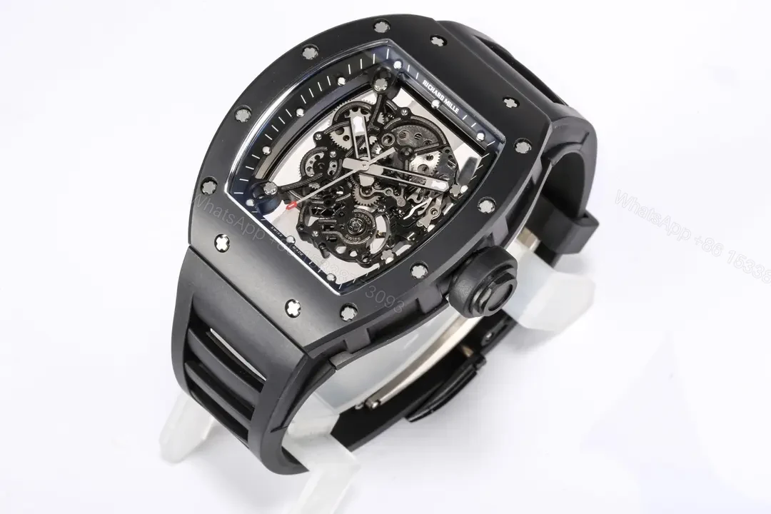 View 3 of EUR Factory BBR Richard Mille RM055 Black Skeleton Watch