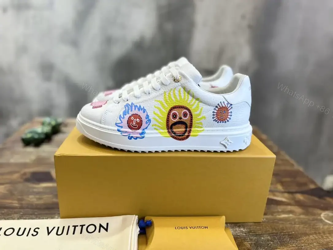 View 2 of LOUIS VUITTON X YAYOI KUSAMA TIME OUT SNEAKERS IN WHITE – LSVT350
