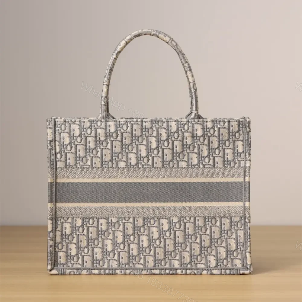 View 2 of 高仿Dior*BookTote系列Oblique印花灰色M免檢版