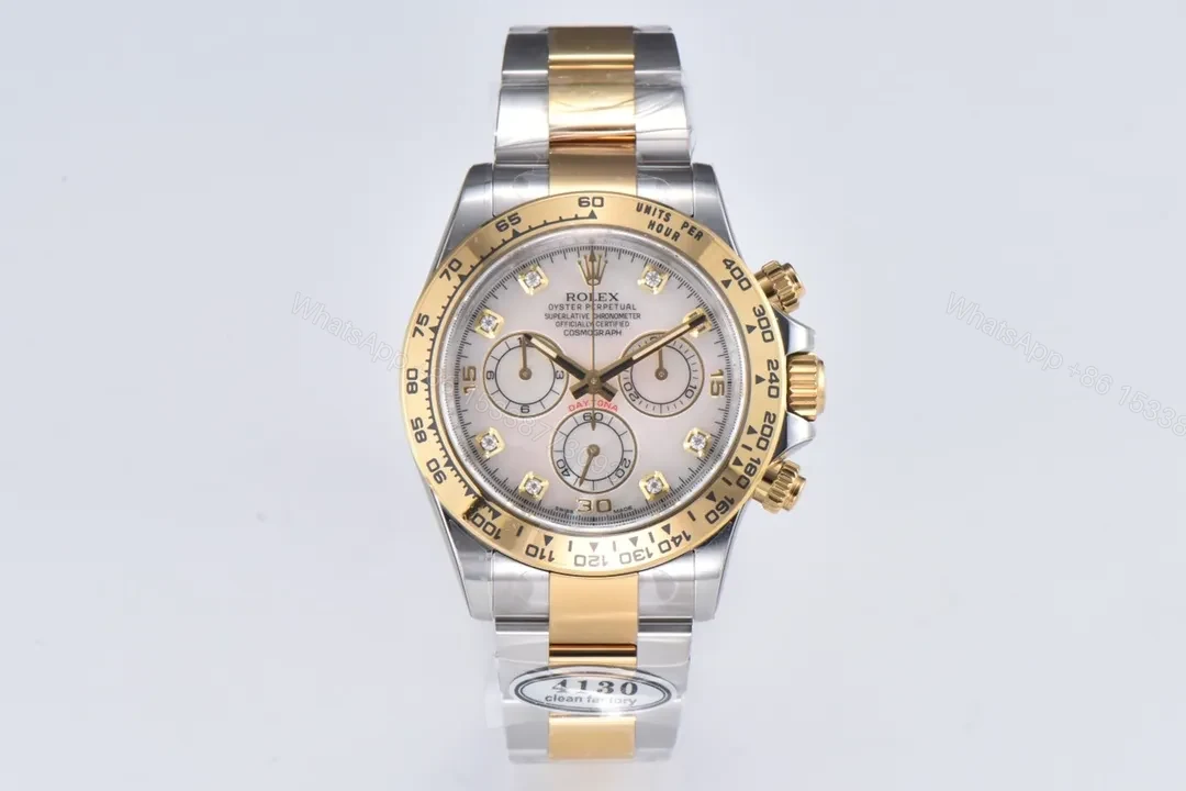 DJ Factory Clean Factory Clean Rolex Daytona Gold & Silver Watch — view 1