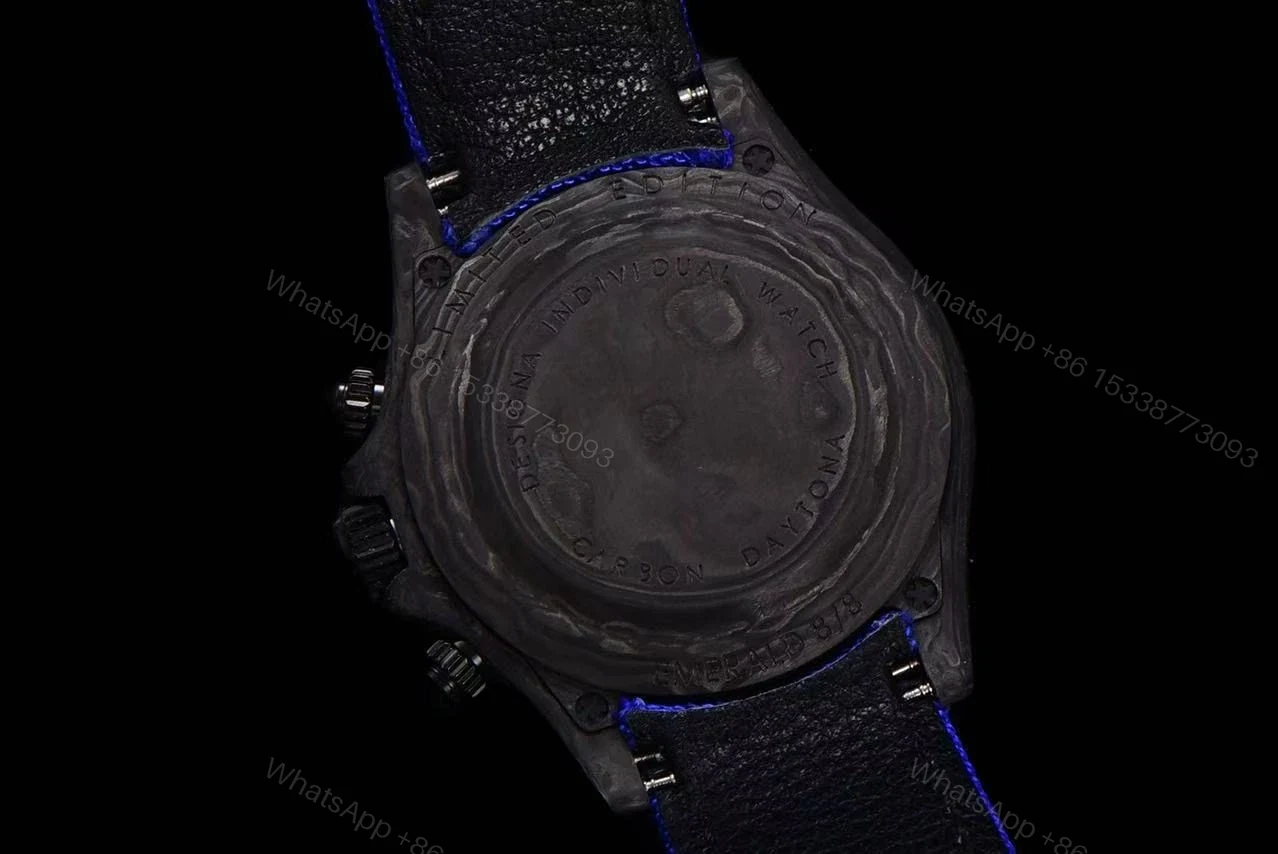 View 9 of Replica DiW Rolex Cosmograph Daytona Miami Blue Carbon