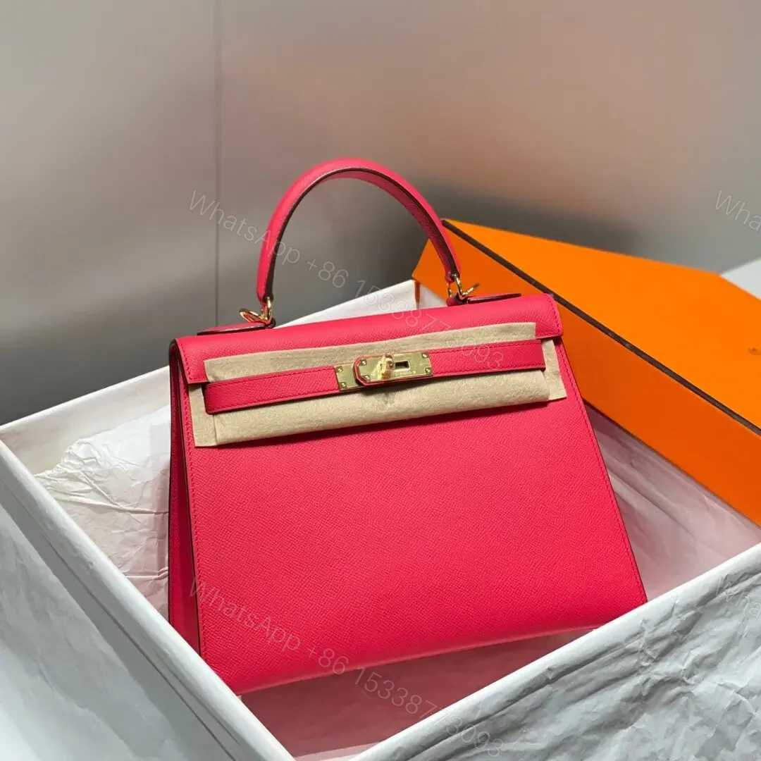 HN 28CM IN ROSE EPSOM GOLD HARDWARE — view 1