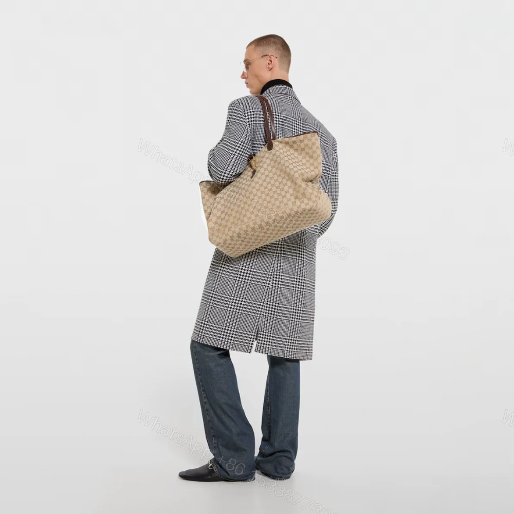 View 8 of Gucci Jackie Large Tote Bag Sand And Dark Brown 45Cm