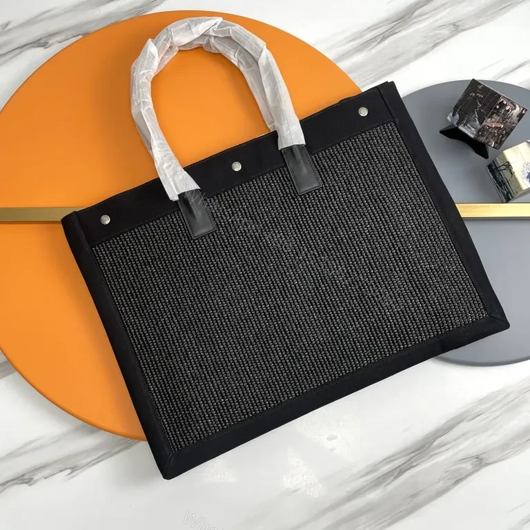 View 5 of Bold Rive Gauche Saint Laurent Tote Mesh Texture Backpack-Style Tote