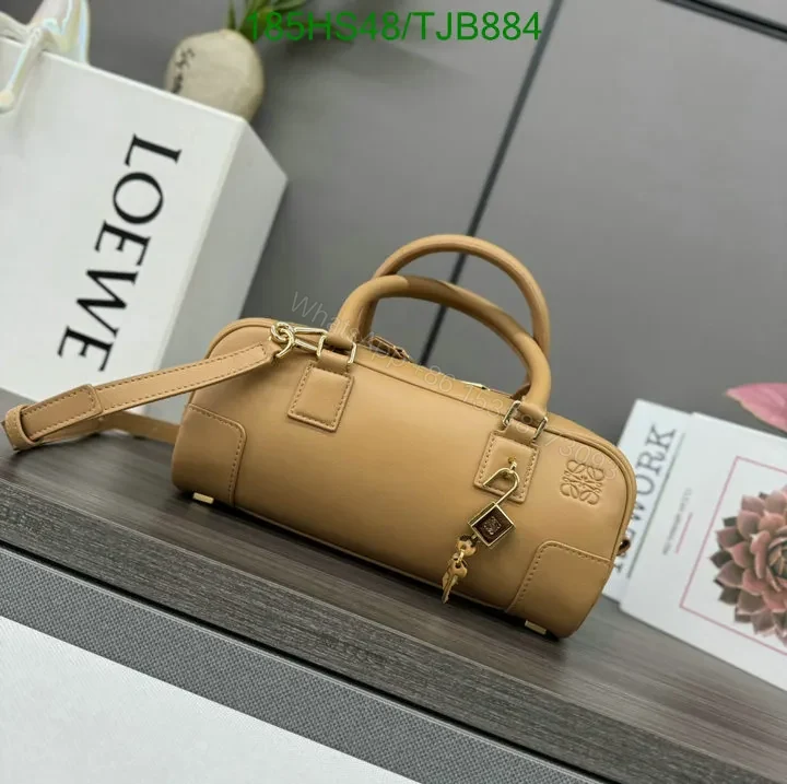 View 34 of Loewe Burgundy Amazona 23 Bag featuring Gold-Tone Hardware DZ2857