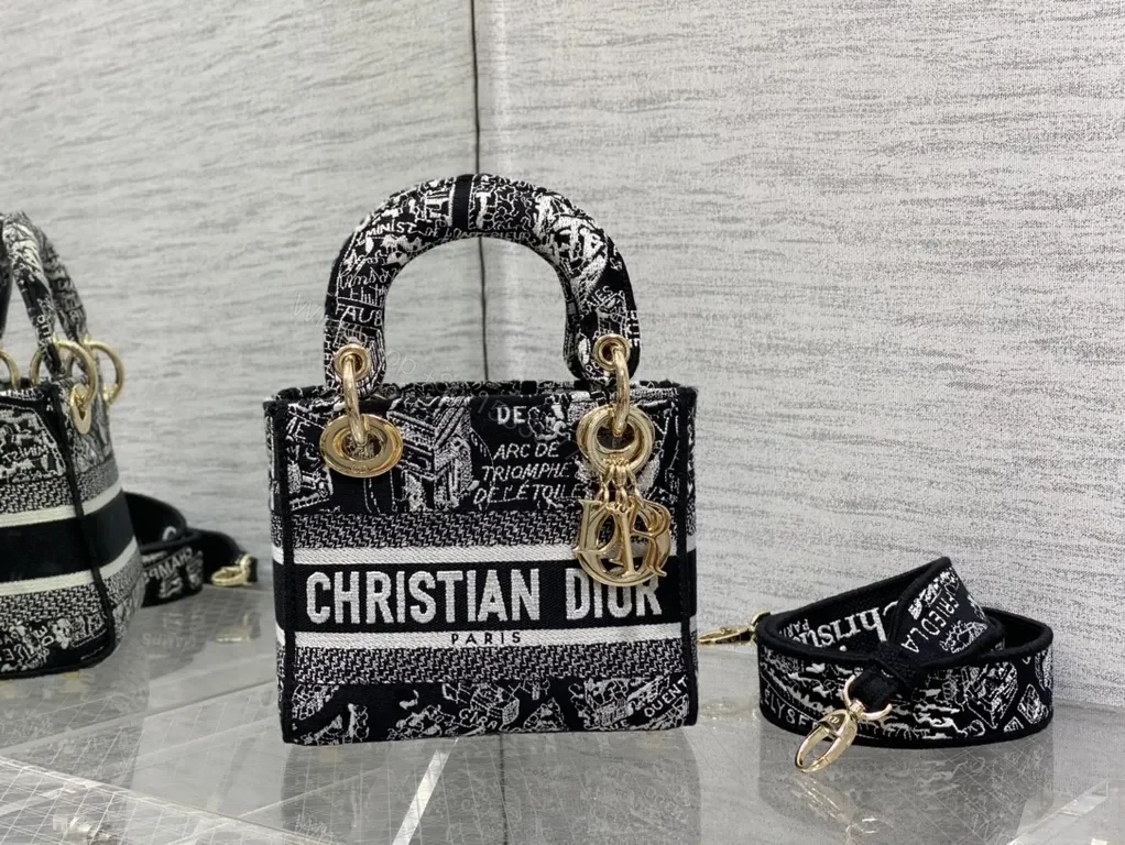 View 6 of Bold Monochrome Dior Bag: Structured Luxe Mini Crossbody