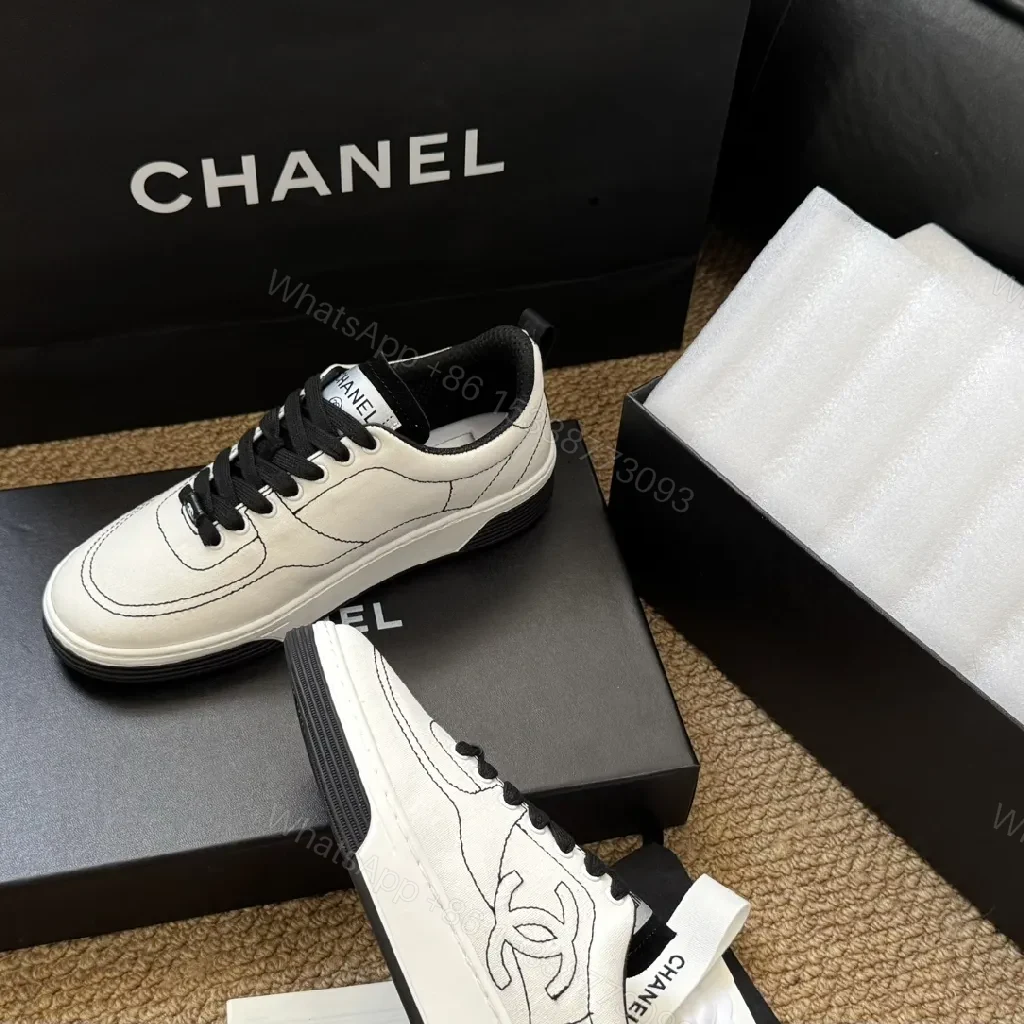 View 3 of Chic Leather High-Top Sneaker with Couture Detailing