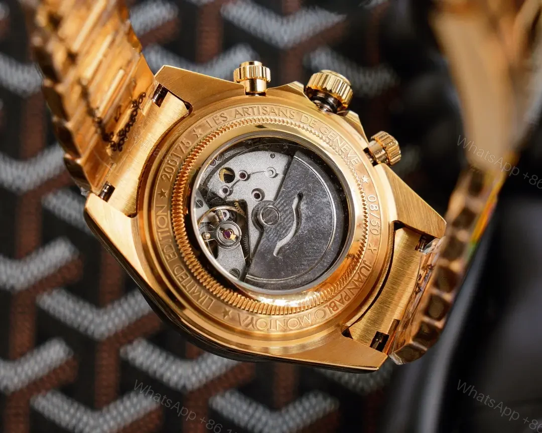 View 6 of Best Rolex Daytona Skeleton replica 43MM Gold Oyster Bracelet Edition ROLEX-DAYTONA-SKEL-GOLD-43