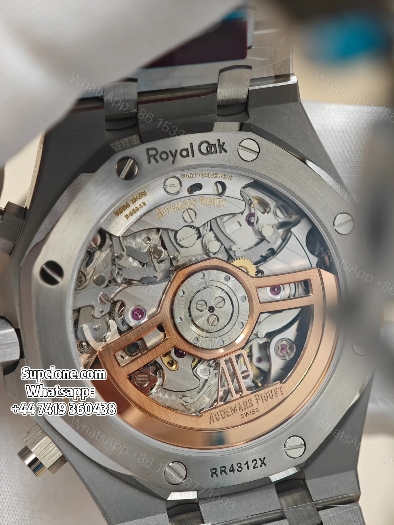 View 19 of Audemars Piguet Super Clone Royal Oak Black Dial 26240 Chronograph 41mm