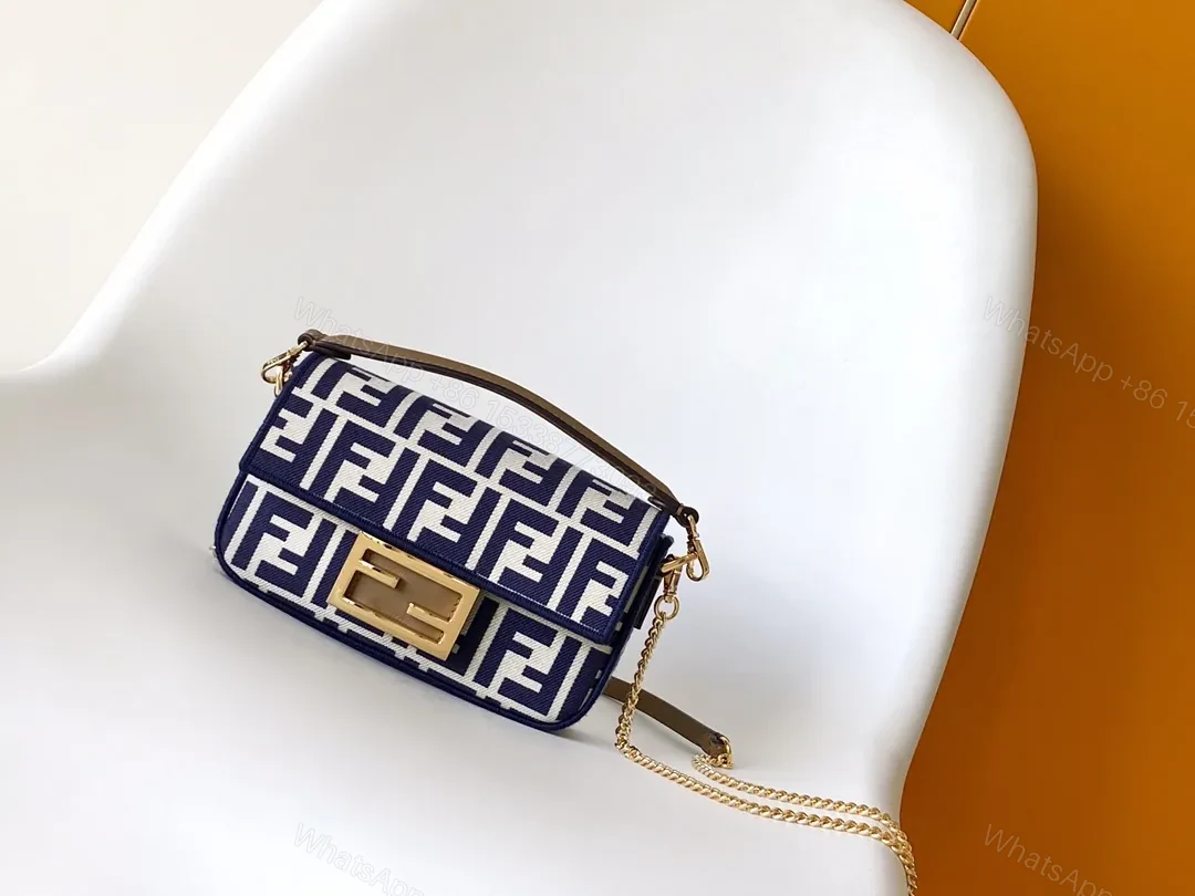 Navy Monogram Crossbody: Luxe Navy-Cream, Gold Hardware, Compact Chic — view 1