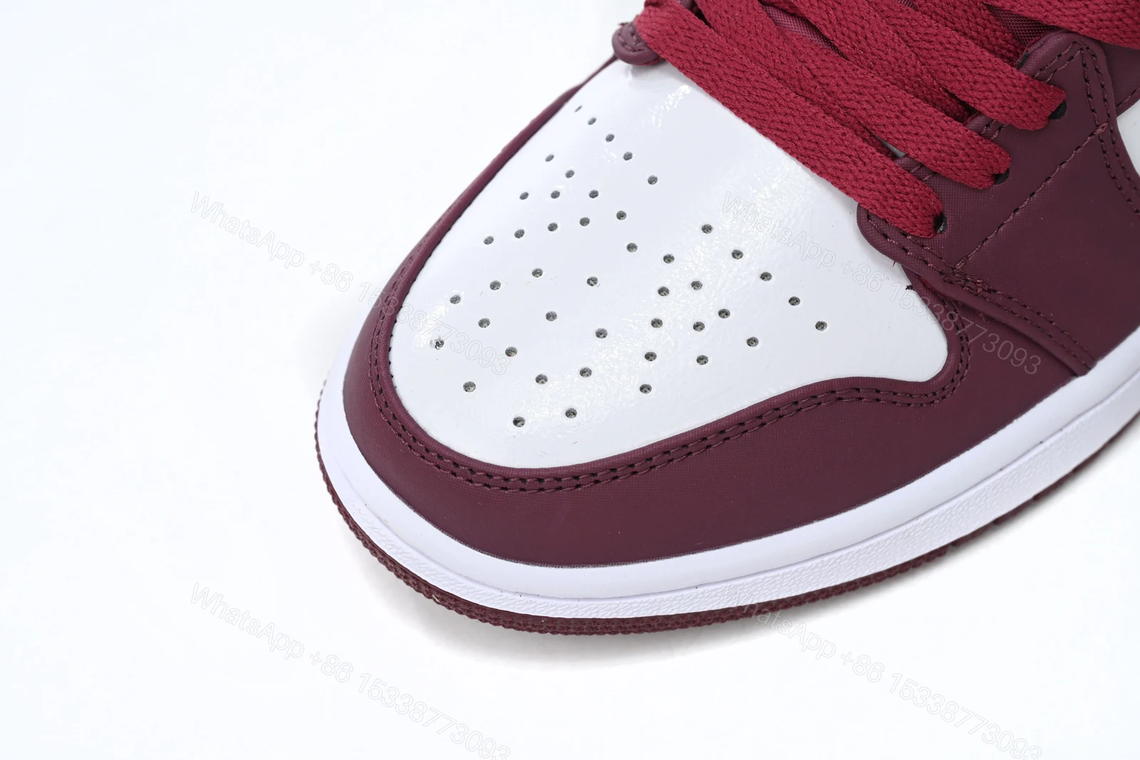 View 6 of Air Jordan 1 Low Noble Red 553558-604