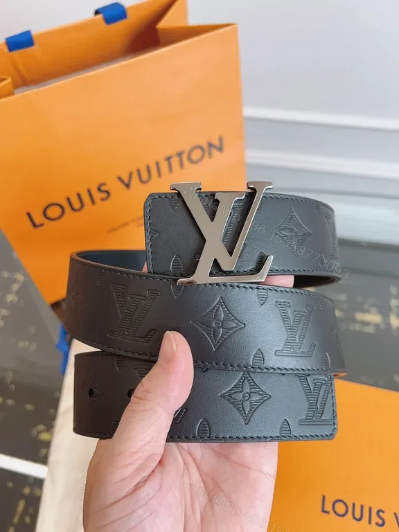 View 6 of Lux Grip Belt: Monogram Leather, LV Buckle, Timeless Style