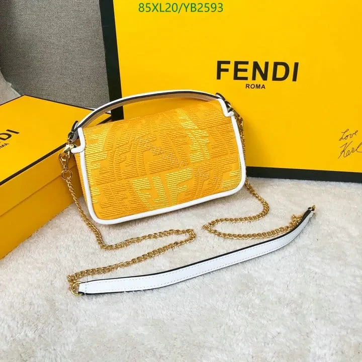 View 9 of Fendi Baguette Bag in Fish-Eye Motif Canvas YS24742 – Stylish Design