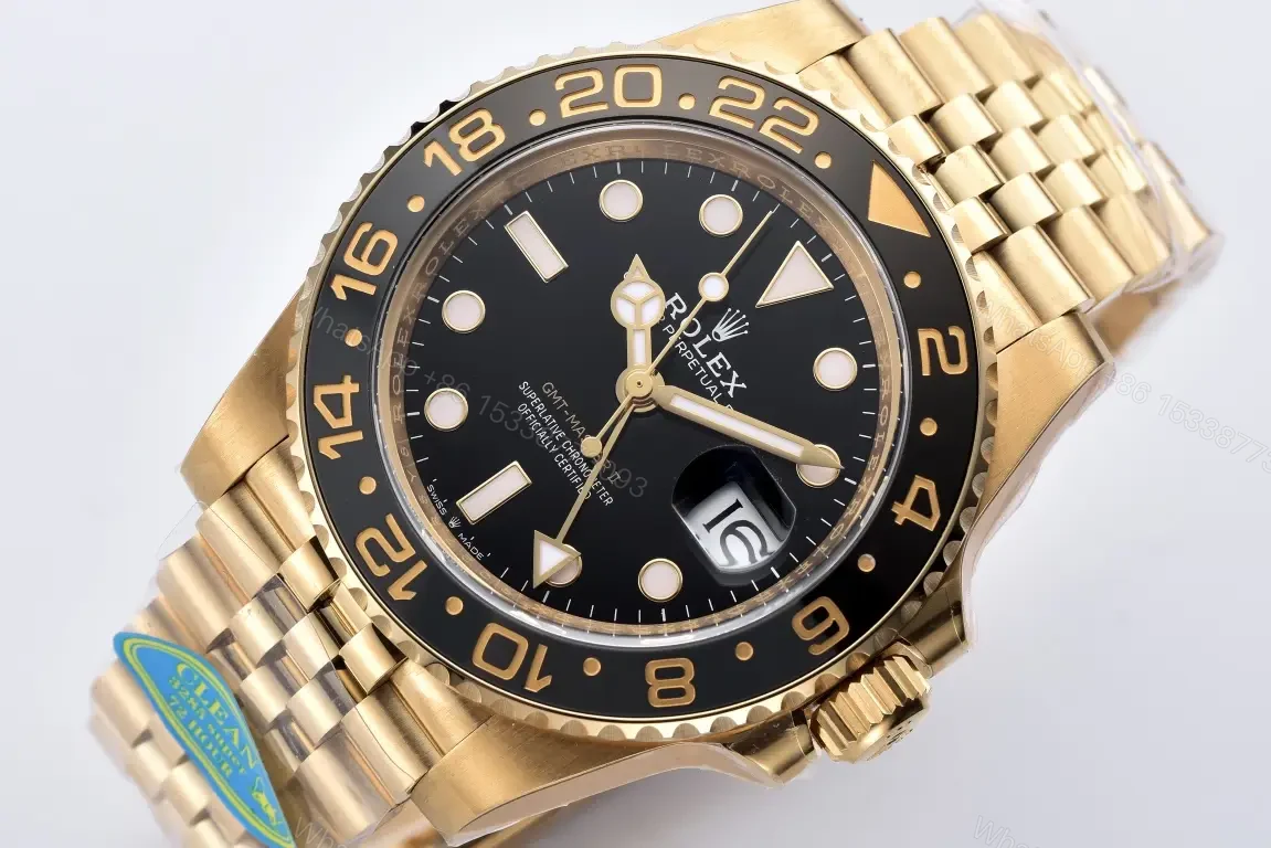 View 2 of Rolex GMT-Master II Full Gold Black Dial 126718GRNR