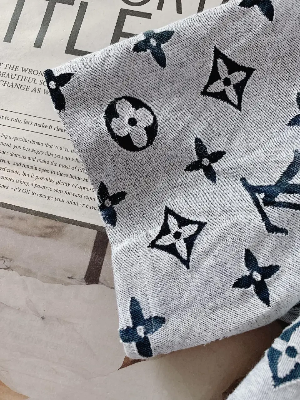 View 7 of All-Over Monogram Tee: Luxe Casual Comfort Shirt