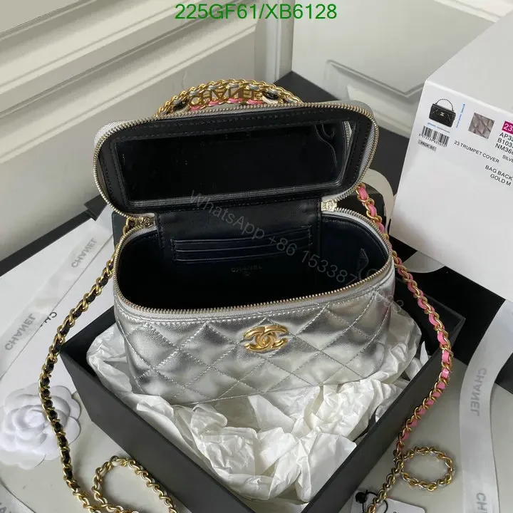 View 8 of Chanel Vanity Bag with Chain Mirror XY98754