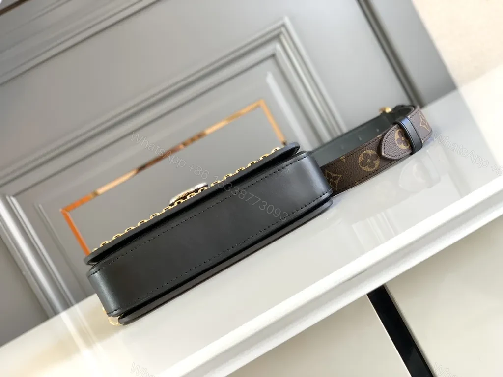 View 6 of Monogram Crossbody: Luxe Two-Tone, Everyday Couture Bag