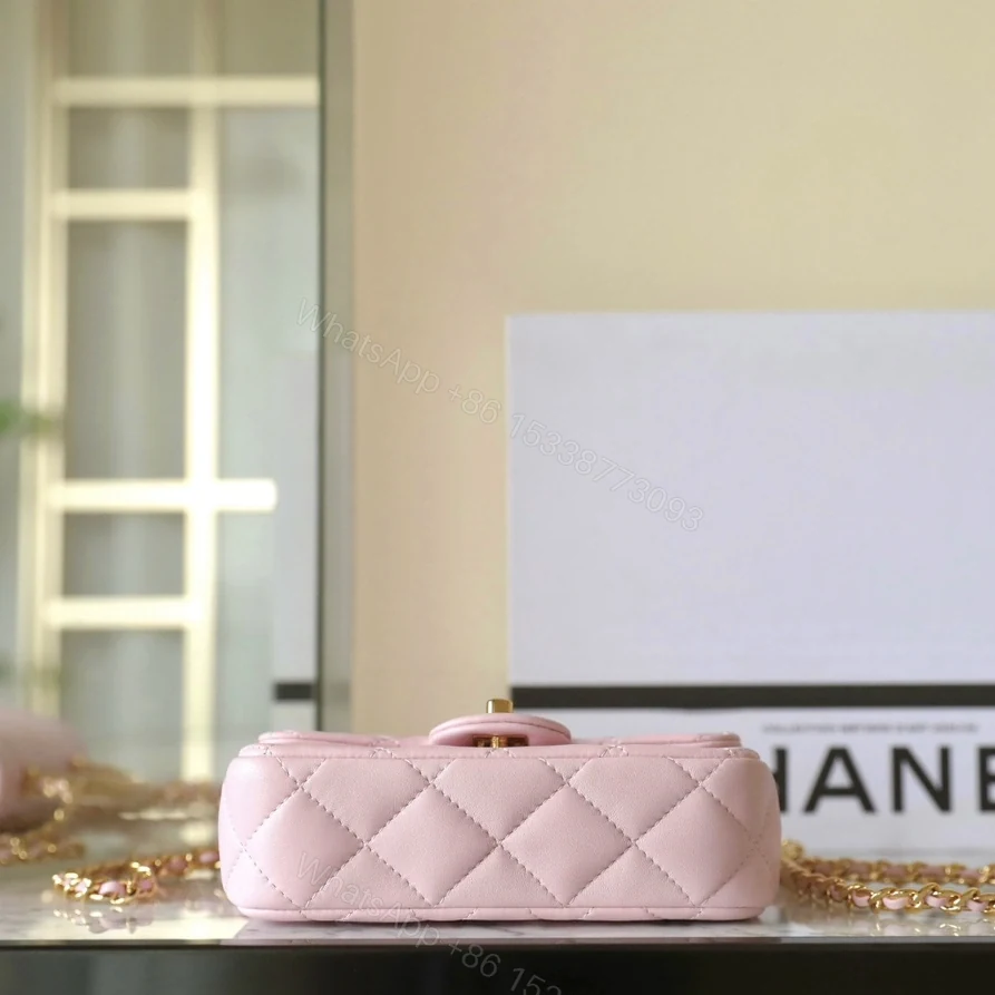 View 5 of 高仿Chanel*24S系列AS4847小羊皮粉色單肩包免檢版