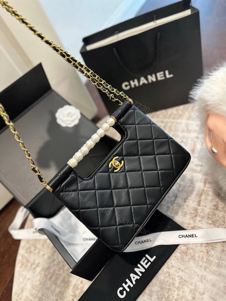 View 2 of Chanel New Pearl Clutch Bag