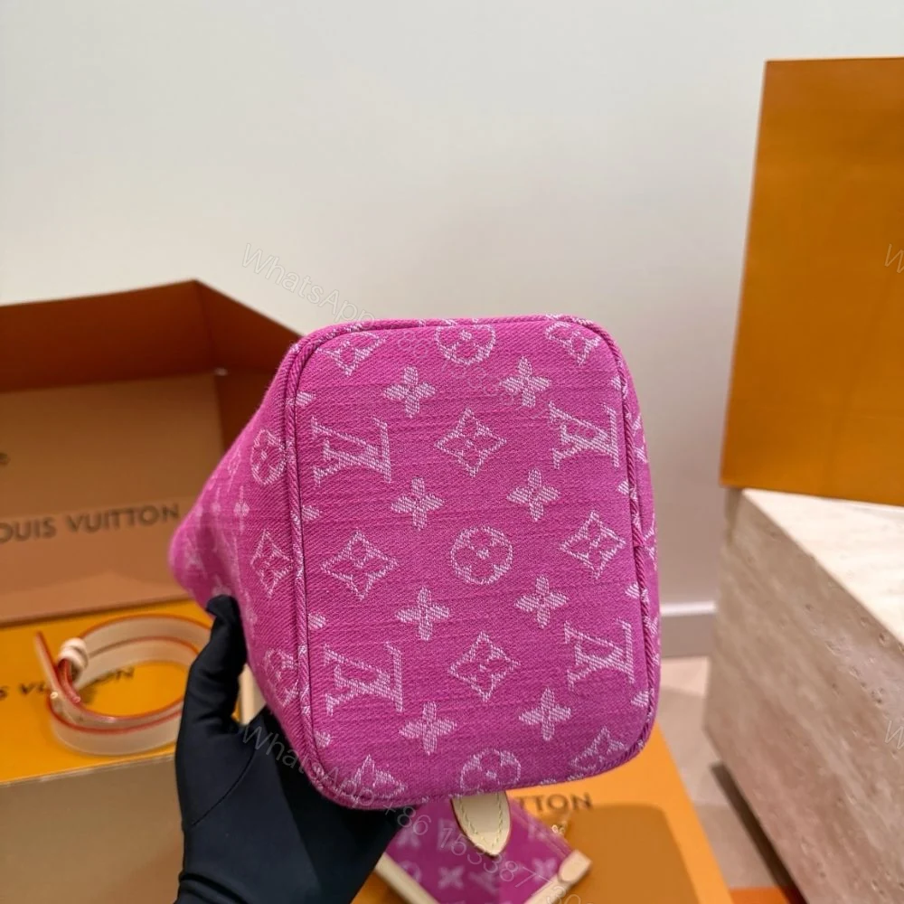 View 8 of Louis Vuitton All In BB Fuchsia Denim 18cm M27626