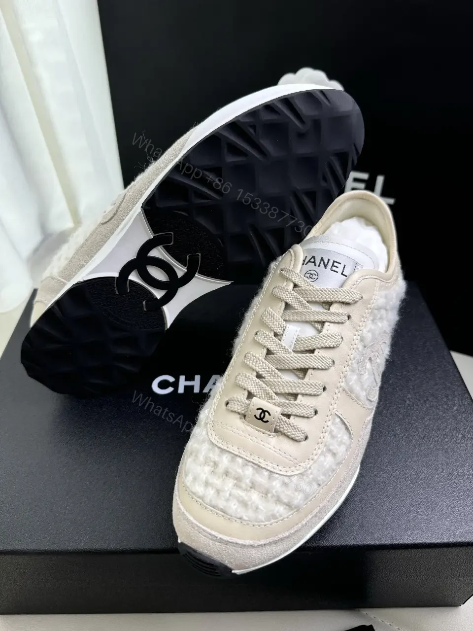 View 5 of Cozy Knit Sneaker: Luxe Texture, All-Day Comfort, High-Top