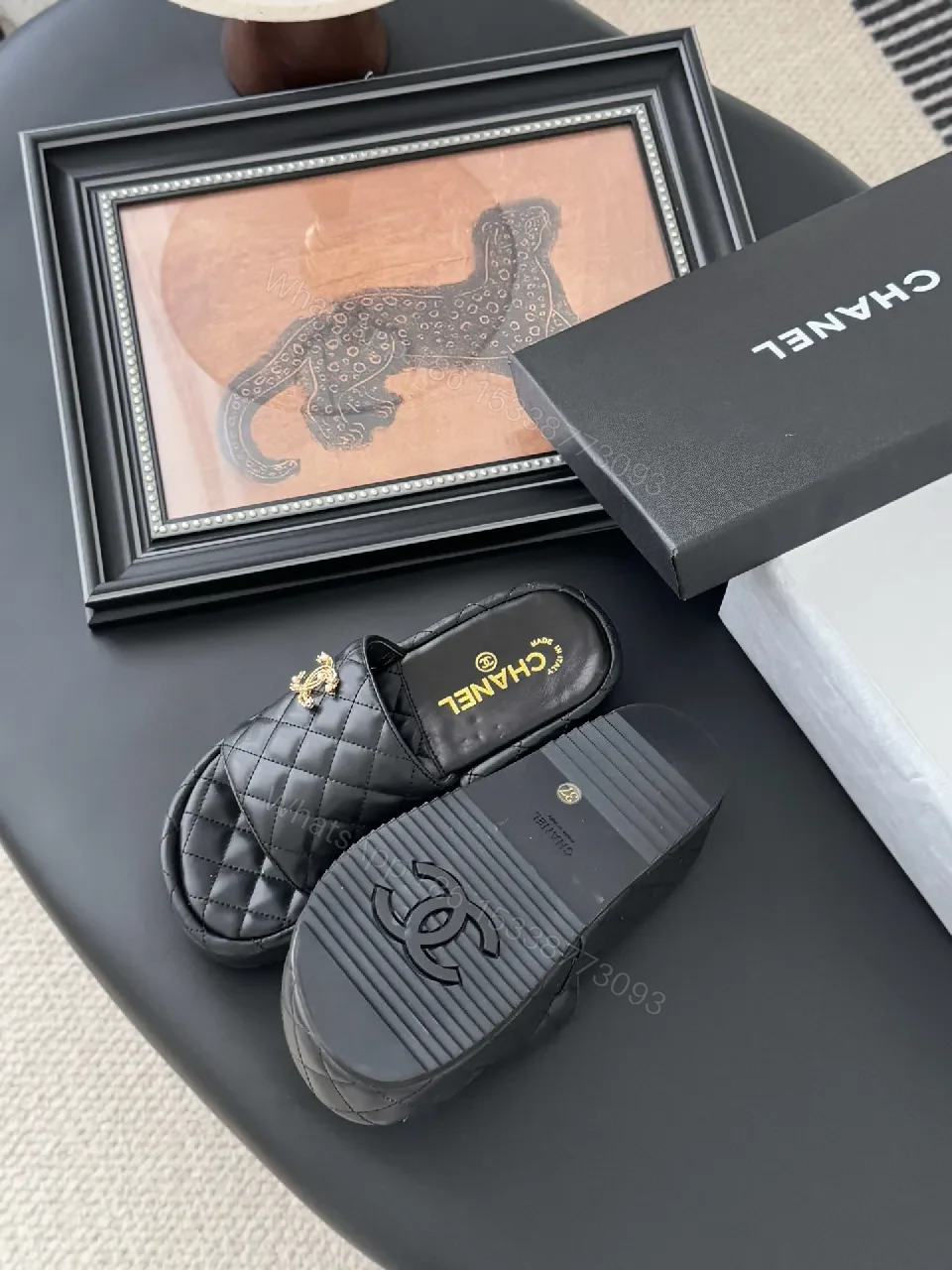 View 2 of Quilted Leather Set: Timeless Black Luxury Duo