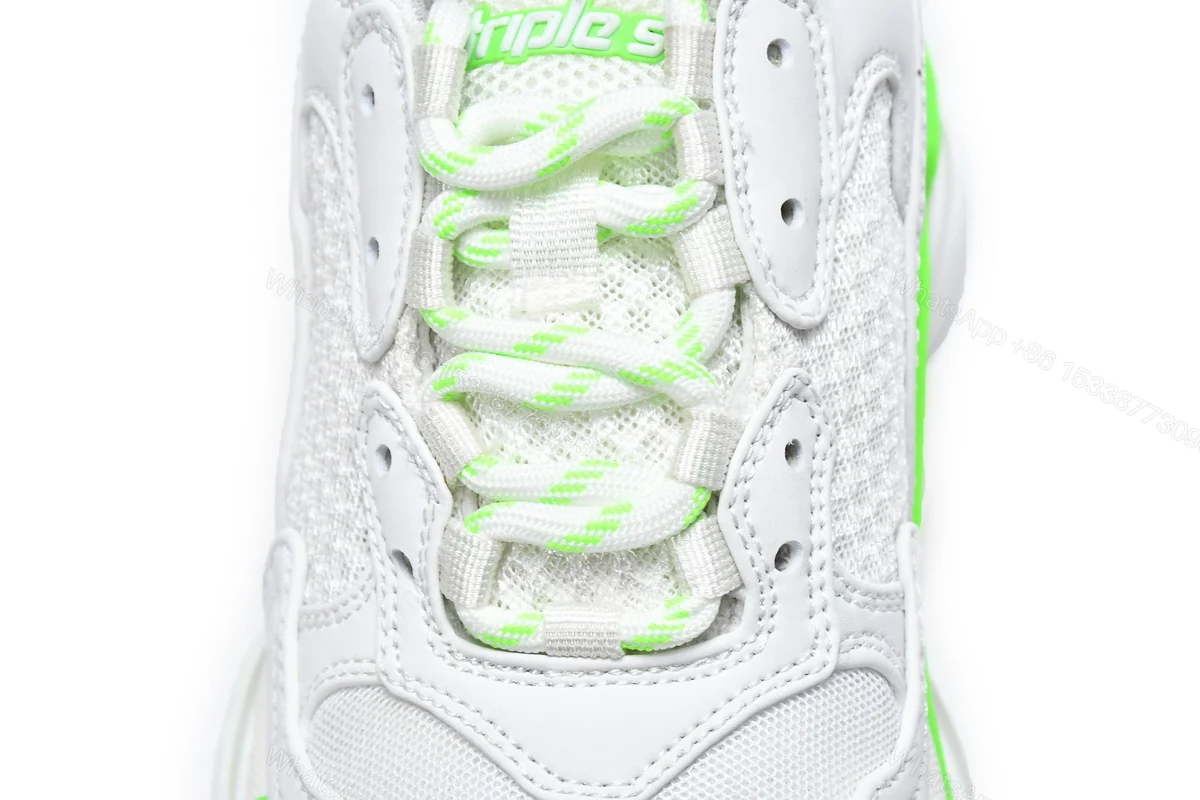 View 6 of Balenciaga Triple S White Grey Green 524039 W2CA3 5390
