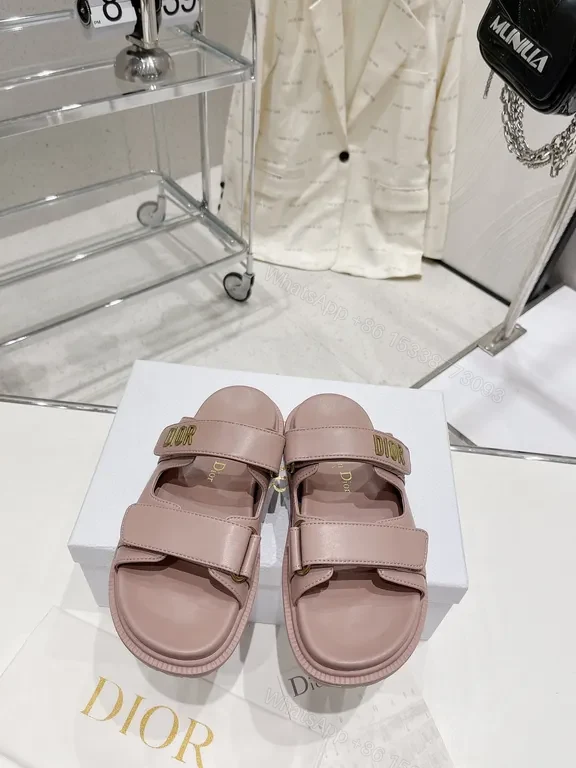 View 2 of Chic Rose-Pink Chunky Sandals with Luxe Dual Straps