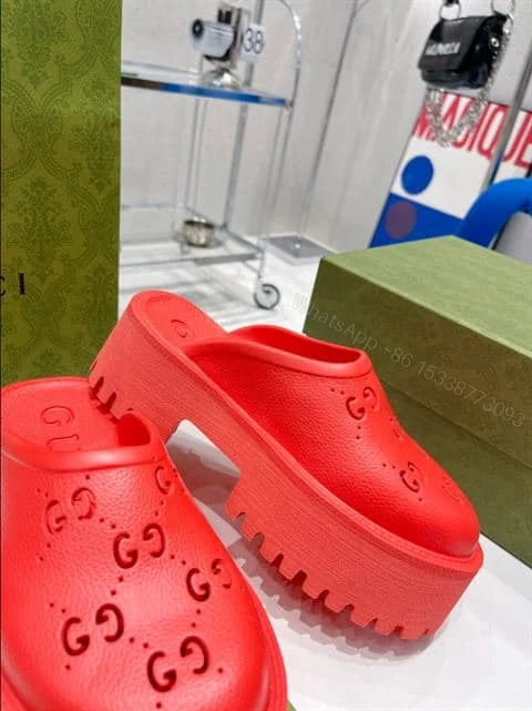 View 6 of GUCCI WONMEN’S PLATFORM PERFORATED G SANDAL – SDG011