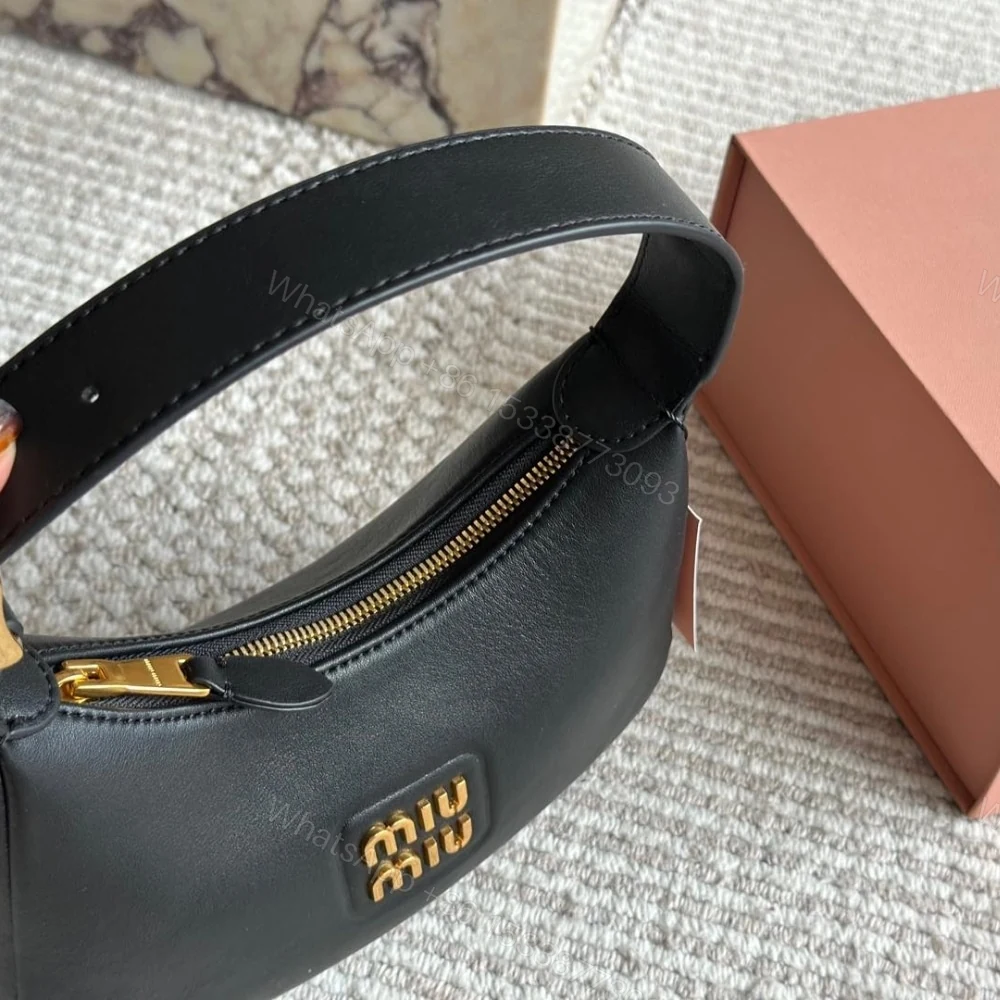 View 4 of MIUMIU HOBO BAG BLACK 23CM