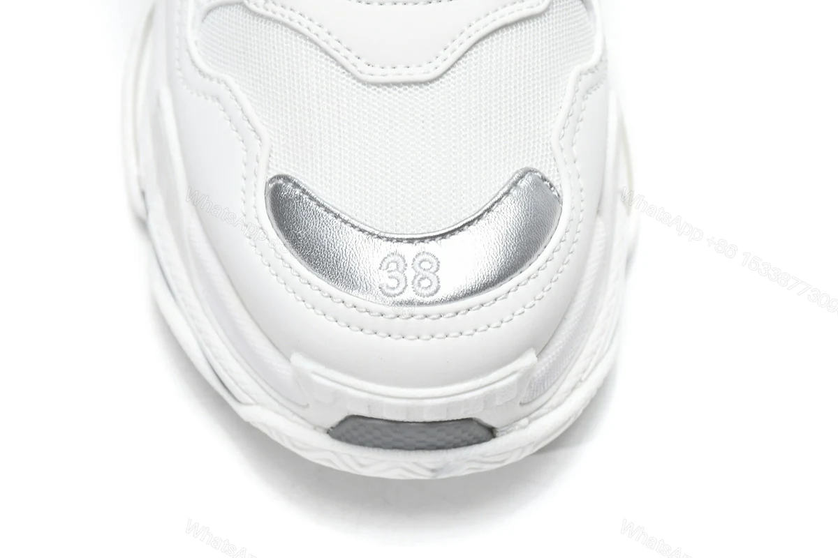 View 7 of Balenciaga Triple S White Silver 524039 W2FS4 120