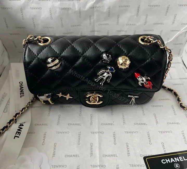 View 5 of Chanel Replica Mini Classic Space Charms Flap Bag 1279