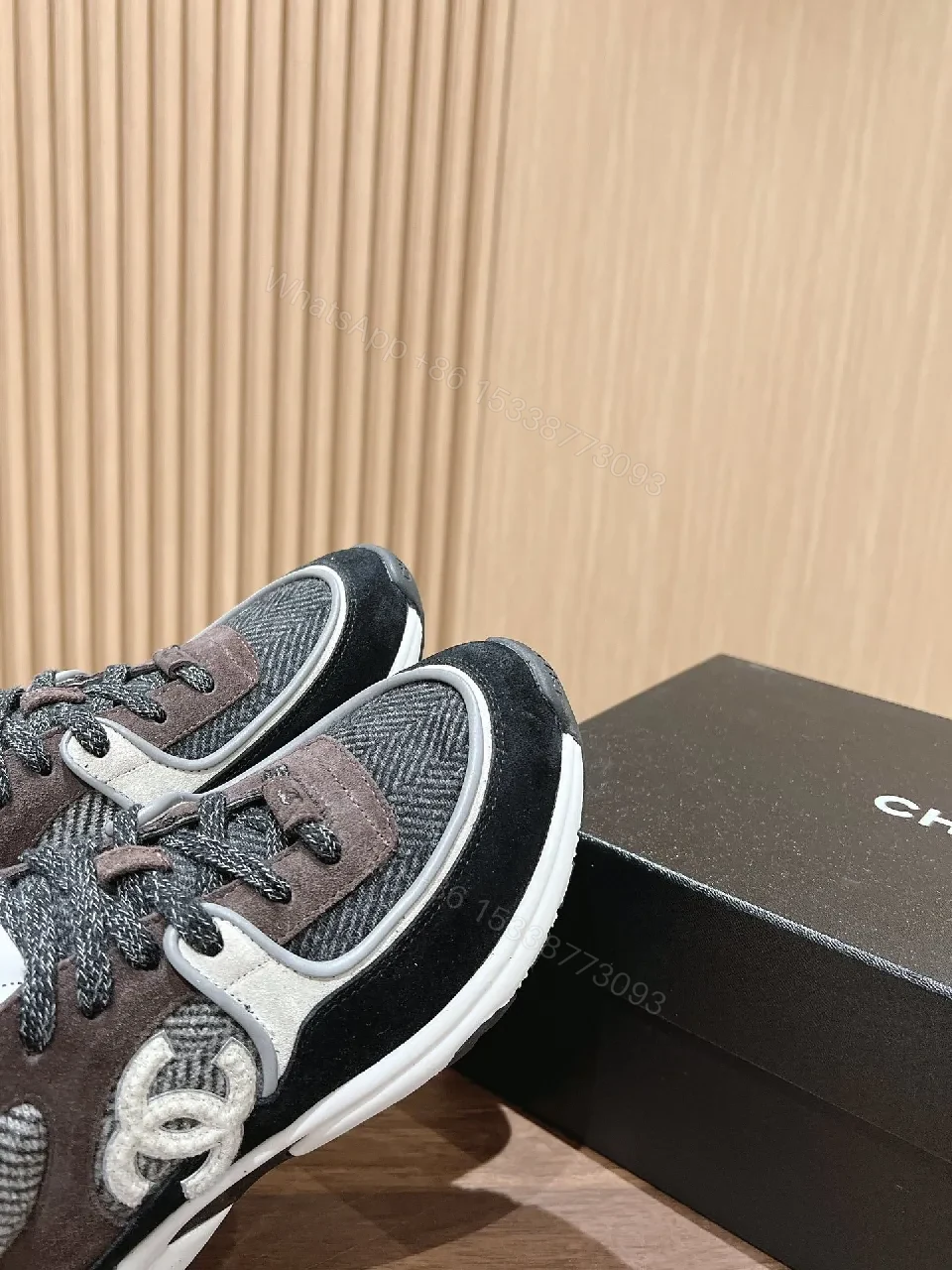 View 8 of Charcoal Textile Knit Sneaker: Luxe Casual Comfort
