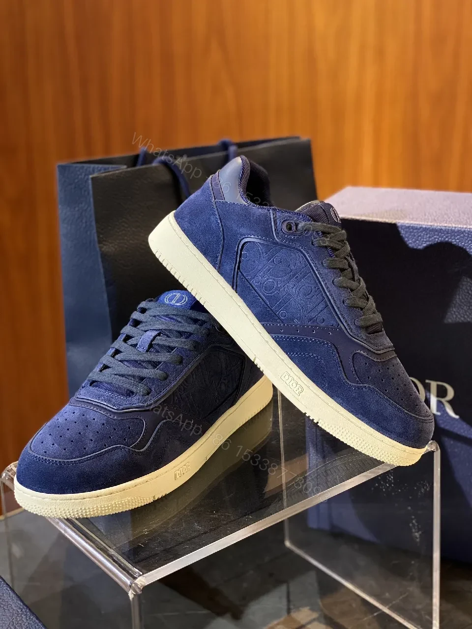 View 9 of Athletic Luxury Sneaker: Suede, Dior-Inspired Detailing, All-Day Comfort
