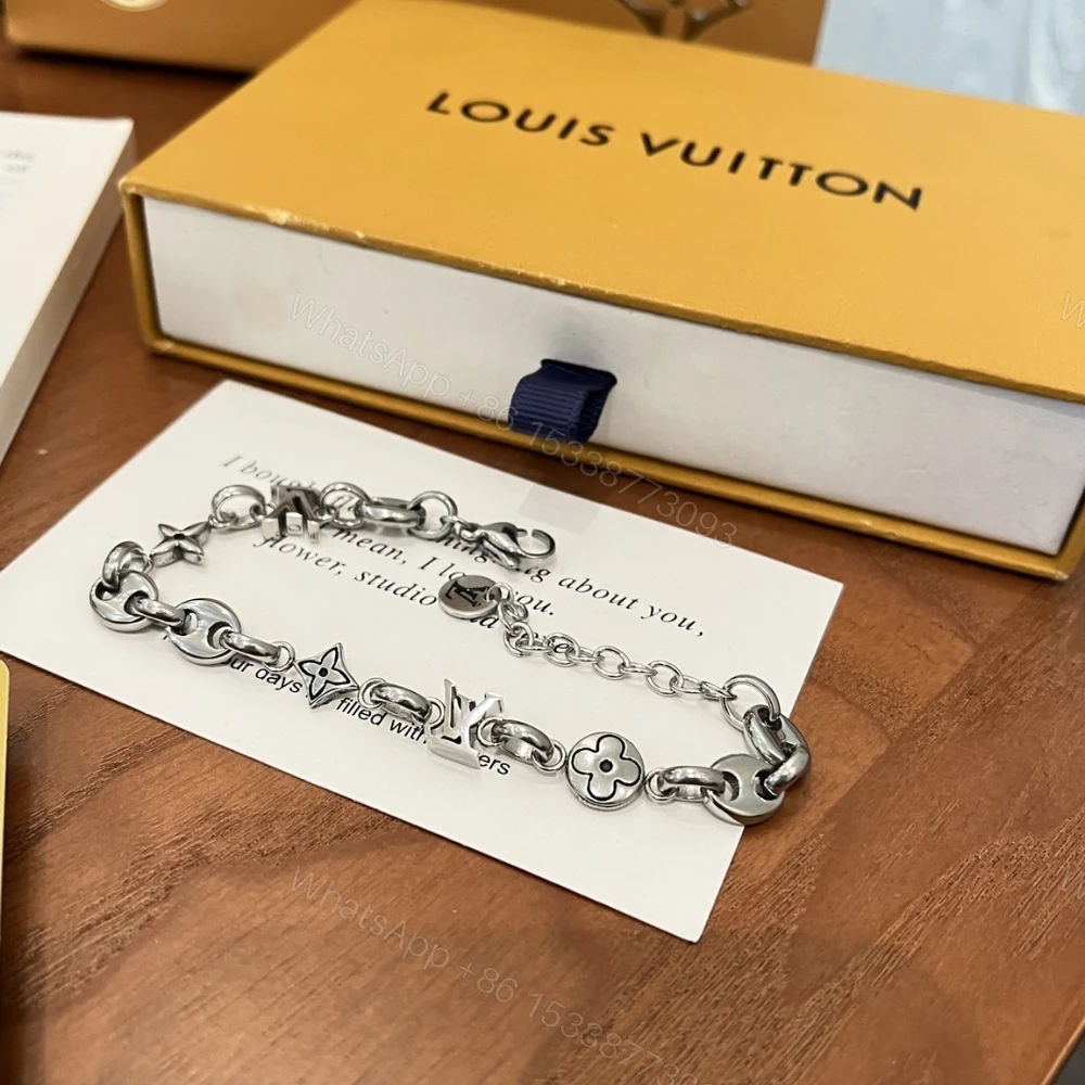 View 3 of Louis Vuitton Lv Sailor Medium Bracelet Silver M03187
