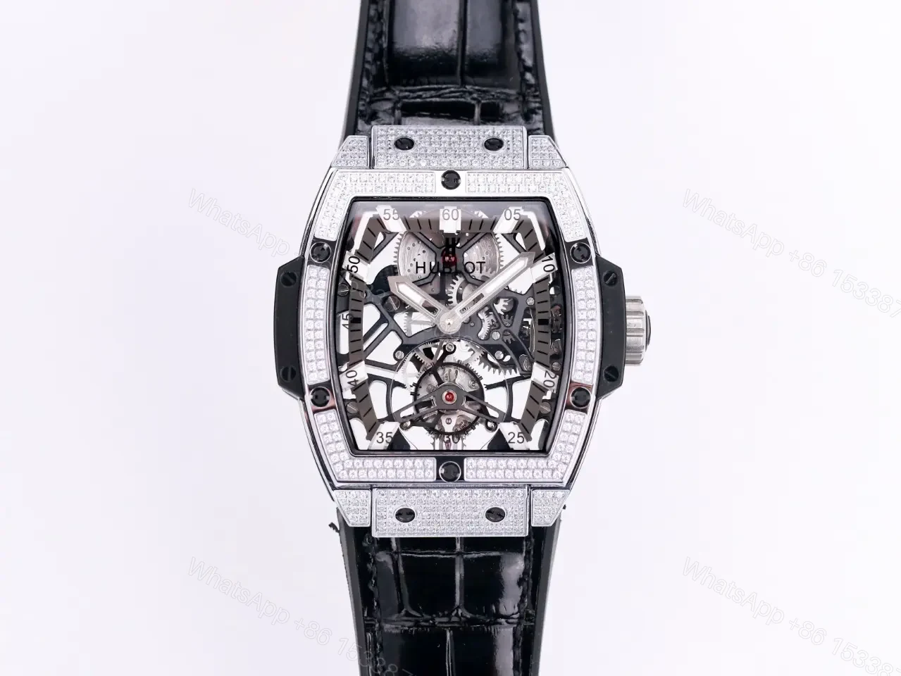 Hublot Masterpiece Series 906 Tourbillon Watch Custom HUB 9006 Manual Wind Movement 18K Rose Gold/Platinum Plated Stainless Steel Case — view 1