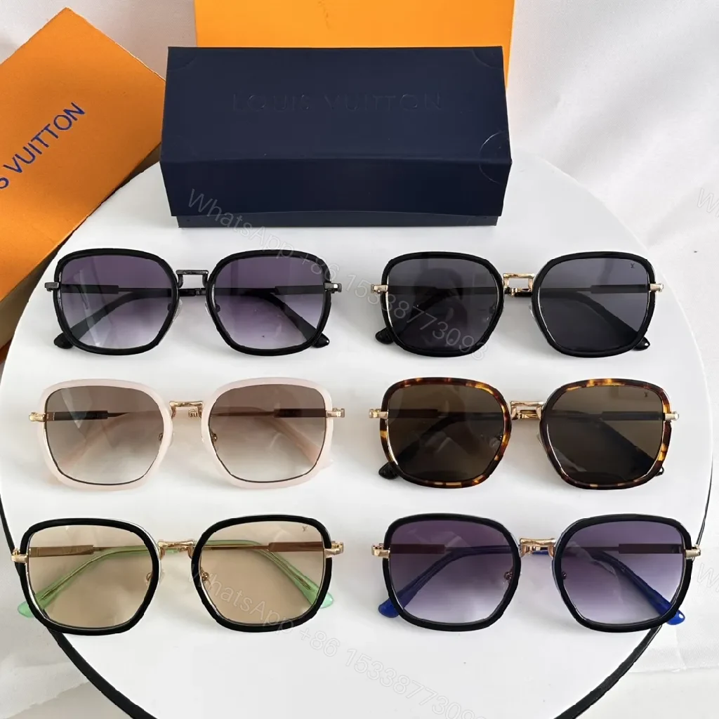 View 3 of Chic Gradient Sunglasses: Luxe Accents, Gradient Lenses