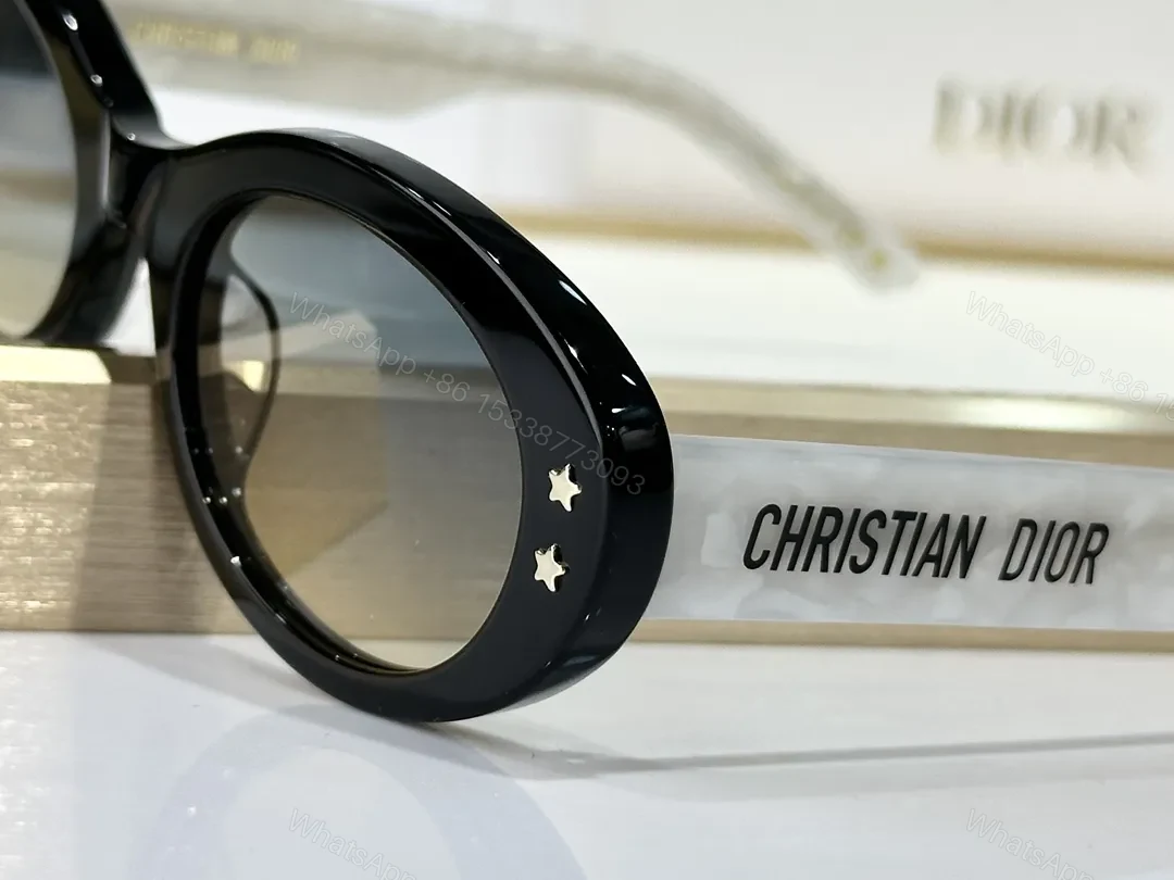 View 4 of Brown Acetate Round Sunglasses, Luxe Bold Style, UV400 Protection