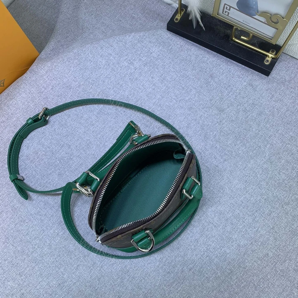 View 8 of Louis Vuitton Mini Alma Monogram Canvas Mix With Green 18Cm M83204