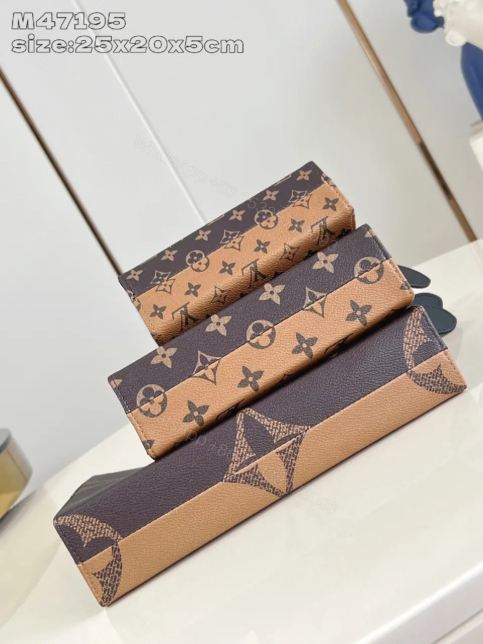 View 4 of Monogram Luxe Set: Clutch, Wallet & Pouch Trio