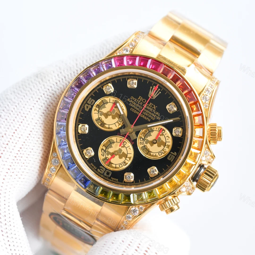 View 2 of Rolex Cosmograph Daytona Yellow Gold Rainbow 116598RBOW-0001