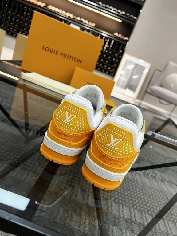 View 7 of Orange Suede & White Quilted High-Tops - Lux Streetwear Sneakers