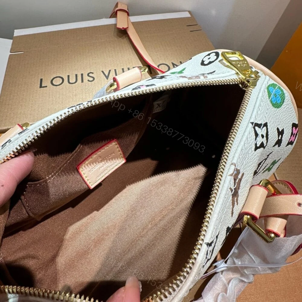 View 7 of Louis Vuitton Speedy 25 Handbag Monogram Canvas In Multicolor 25Cm