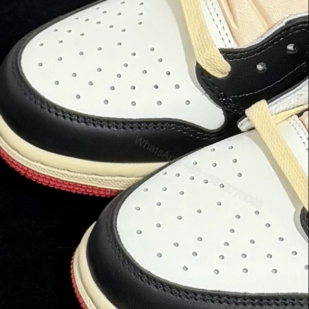 View 4 of Travis Scott x Nike Air Jordan 1 Low OG Black/Red Replica