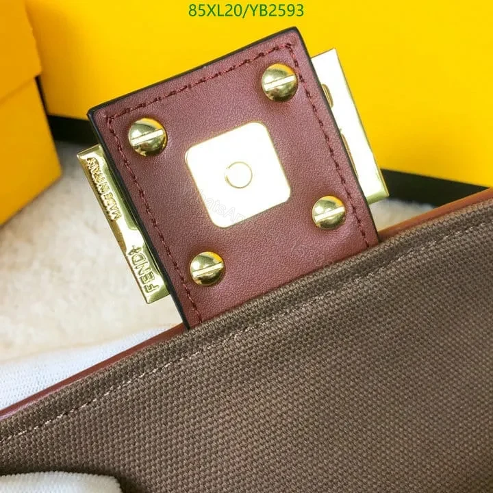 View 18 of Fendi Baguette Bag in Fish-Eye Motif Canvas YS24742 – Stylish Design