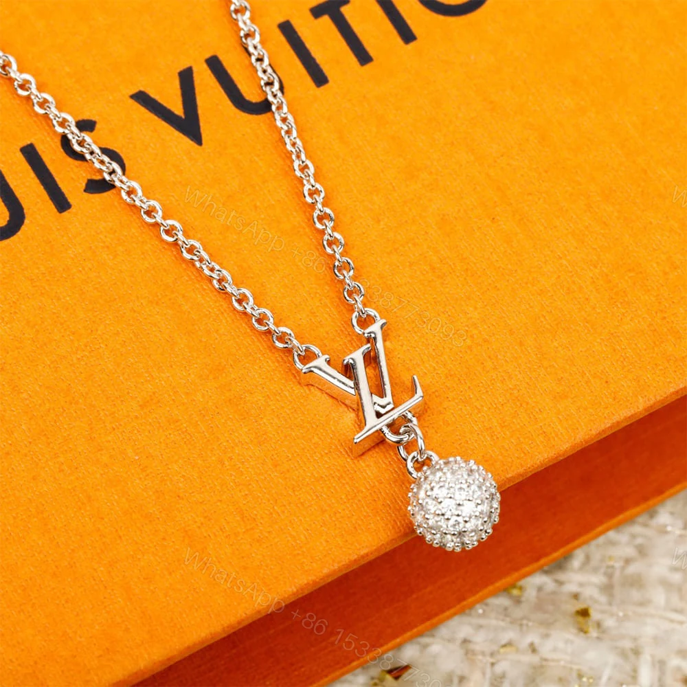 View 3 of LV Iconic Louisa Strass Necklace