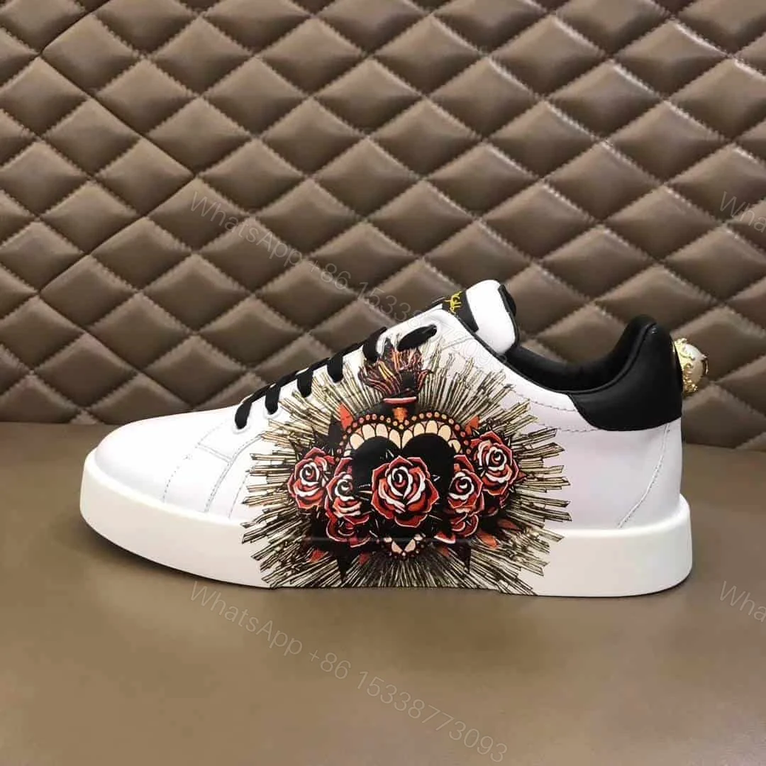 View 2 of DOLCE & GABBANA PRINTED CALFSKIN PORTOFINO SNEAKERS – DG5