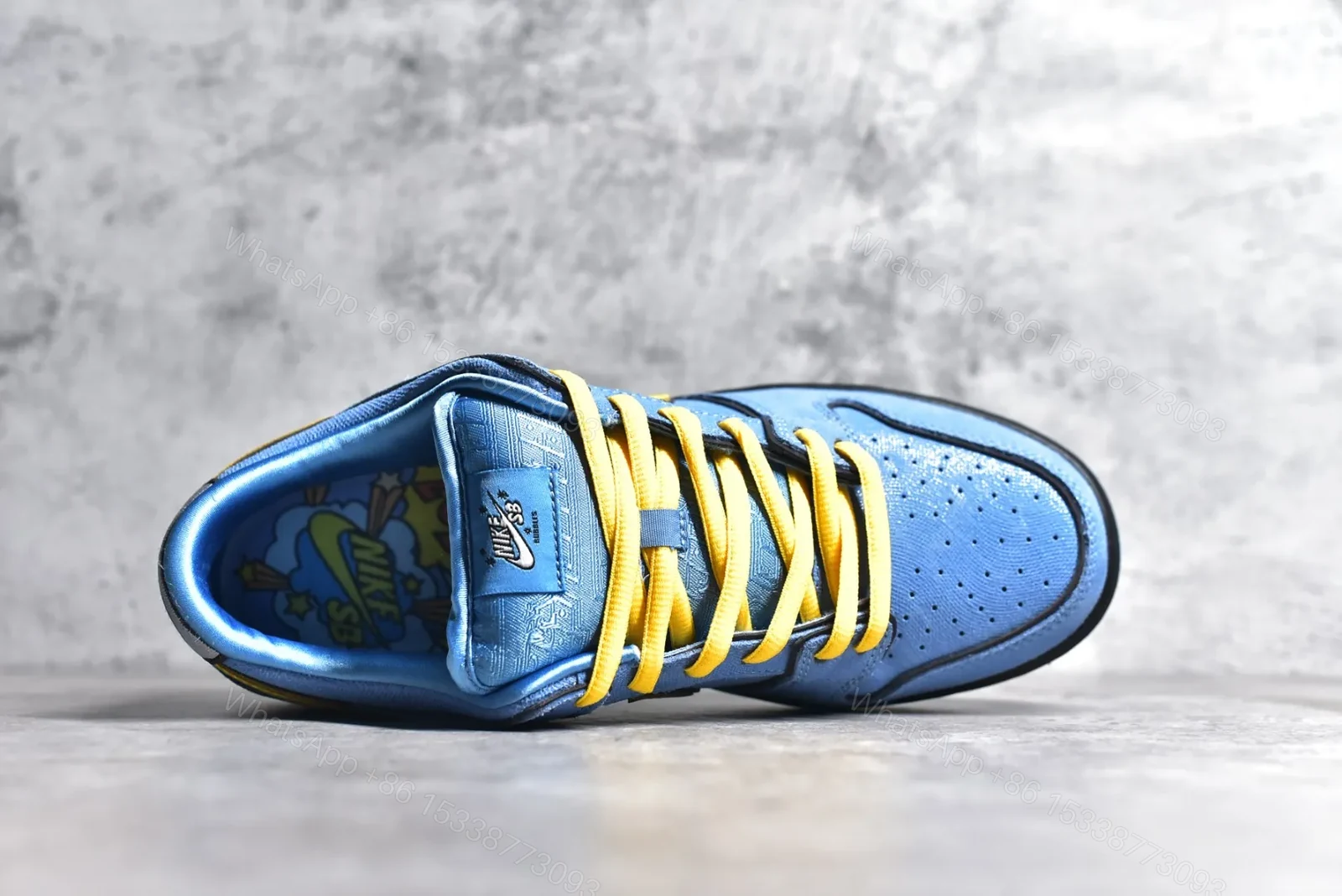 View 3 of Nike SB Dunk Low x Powerpuff Girls Blue Reps