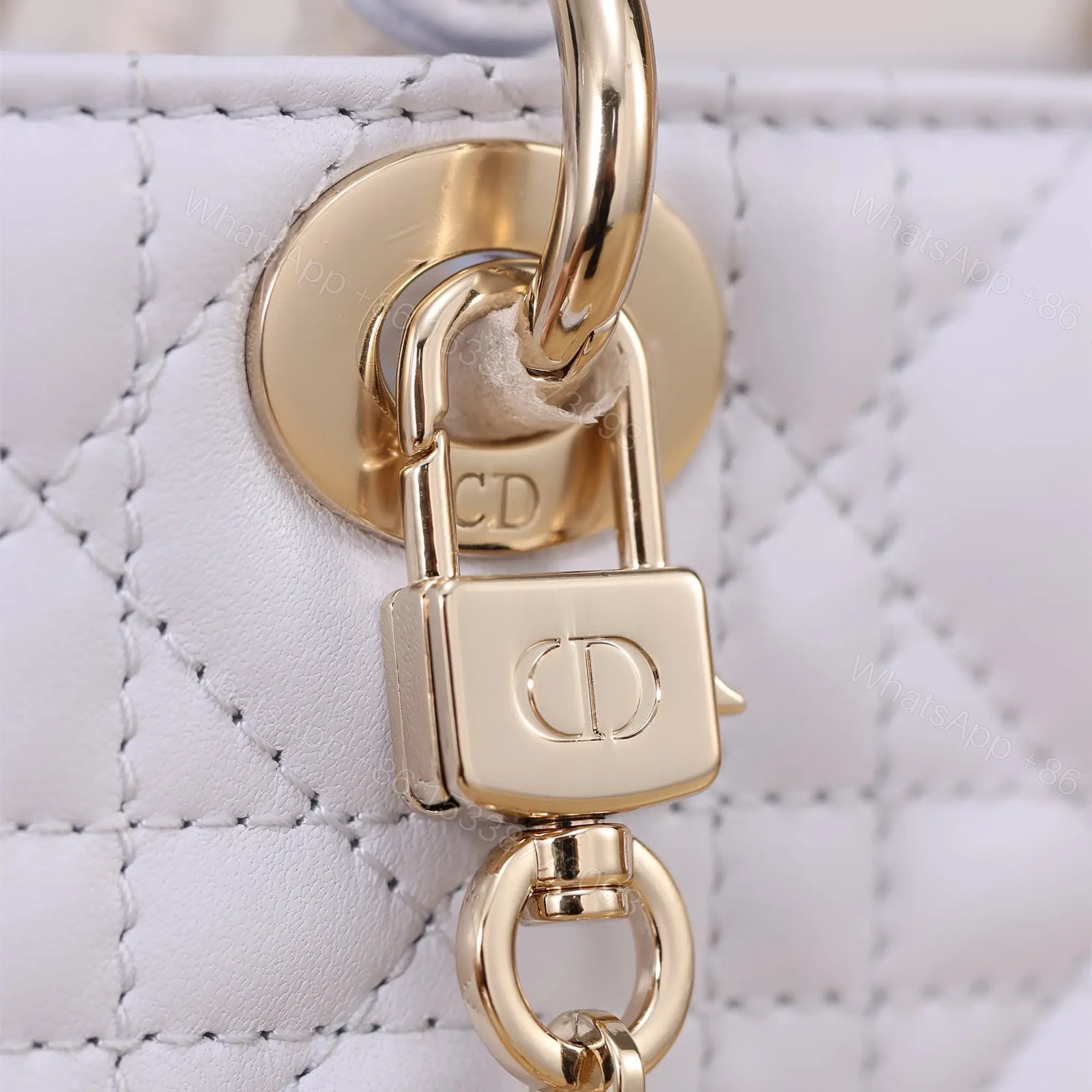 View 11 of 高仿Dior*LadyDJoy系列S0910M26Z小羊皮戴妃包藍色Mini免檢版